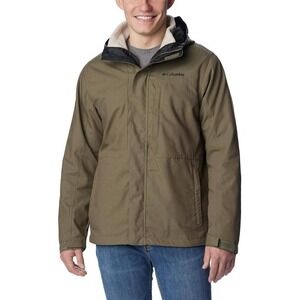 Columbia Men's 5X Loma Vista Interchange Jacket Green 3-in-1 Fleece Lined Hooded